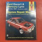 Haynes Repair Manual Ford Escort and Mercury Lynx 1981 thru 1990 (36016)
