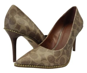 COACH Waverly Pump with Beadchain Womens Size 8.5 B Tan (G4374) - Bild 1 von 8
