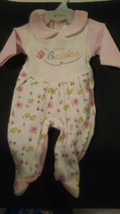 "My Way Baby" doll Pajamas/One piece/pink.  Fits 20" to 22" doll/ new - Picture 1 of 4
