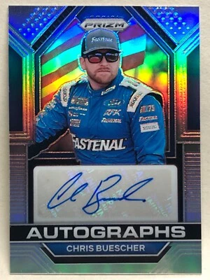 Chris Buescher 2023 Panini Prizm CERTIFIED Silver Autograph #A-CBC NASCAR Auto - Image 1 of 2