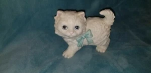 2 Vintage homco white cat figurines read description - Picture 1 of 8