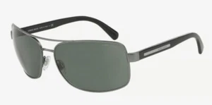 Giorgio Armani AR6011 300371 MATTE GUNMETAL Aviator Sunglasses Made in Italy - Picture 1 of 1