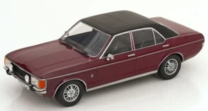 Modellauto MCG Ford Granada MK I dunlelrot/matt-schwarz 1975 18393 1:18 Neu OVP - Picture 1 of 3