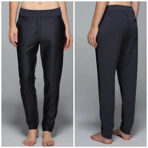 LULULEMON Glanzhose Gr. 6 Deep Coal Taschen - Bild 1 von 11