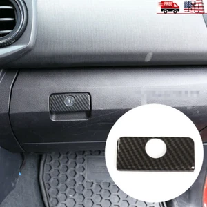Carbon Fiber Co-drive Sundries Box Handle Trim Cover For Toyo*ta Tacoma 17-20 US - Bild 1 von 10