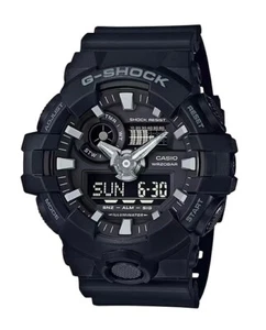 Orologio Casio G-SHOCK GA700-1B Uomo XL Ana-Digi 3D Super Illuminator Nero Argento - Foto 1 di 2