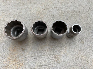 Vintage Dufor 4-piece 12-point square socket set, chrome vanadium - Picture 1 of 3