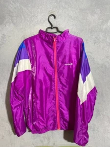 Adidas Vintage Jacket With Zipped Nylon Purple West Germany Men Size XL - Picture 1 of 8