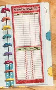 Lista de compras de Navidad Inserto de tablero para usar con portátil HP de tamaño medio - Imagen 1 de 5