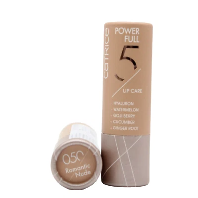 2x Catrice Power Full Lip Care Pflegender Lippenbalsam 050 ROMANTIC NUDE je 3,5g