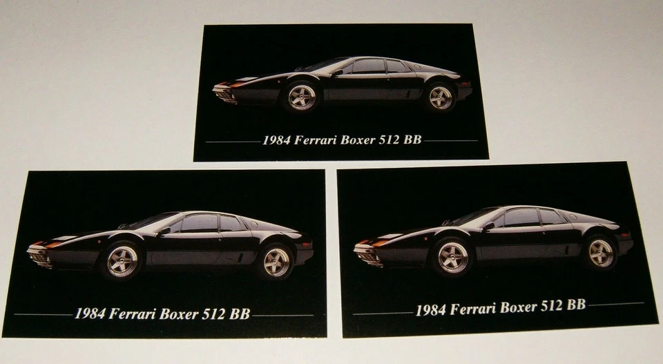 3-1984 FERRARI BOXER 512 BB PHOTO MAGNETS 84 83 82 81 512BB  - Image 1 of 1