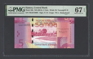Samoa 5 Tala ND(2014) P38b Uncirculated Grade 67 - Picture 1 of 2