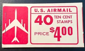 BKC20 AIRMAIL $4 Complete Booklet 5 Panes 10cent MNH OG VF - Picture 1 of 4