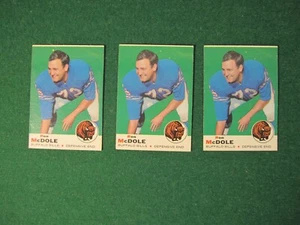 1969 Topps Three (3) Card Lot Buffalo Bills DE Ron McDole - Washington Redskins - Picture 1 of 2