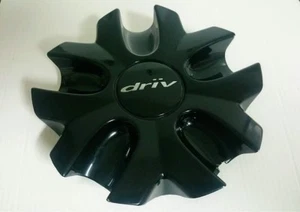 Driv Wheels Black Custom Wheel Center Cap # 7880-15 / S504-02 USED - Picture 1 of 4