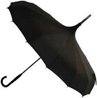NEW 2024 Gothic Black Pagoda Umbrella With Carry Case - Perfect For Rain Or UV
