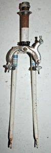 Vintage Tange Road Bike Fork 700c 1" Threaded 140mm Lugged Steel Canti Ship Fast - Picture 1 of 21