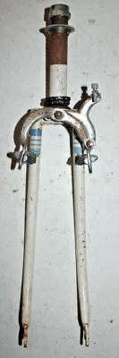 Vintage Tange Road Bike Fork 700c 1" Threaded 140mm Lugged Steel Canti Ship Fast - Image 1 of 4