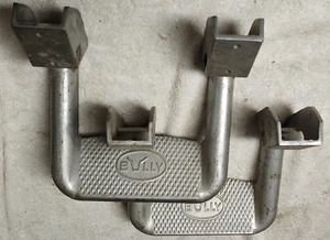 Pair Bully Aluminum Side Steps Truck Car Used Good Solid Mounting Holes 8" Apart - Picture 1 of 4