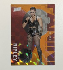Rhea Ripley 2023 Panini The National Orange Parallel Card /199 WWE Silver Pack