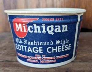 Six Vintage Michigan Cottage Cheese Paper Cups - Unused Lily Cup No. 130 USA - Picture 1 of 12