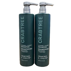 Crabtree & Evelyn Cleanse + Clarify Shampoo. 2 Bottles 15 FL OZ Per Bottle. New - Picture 1 of 4