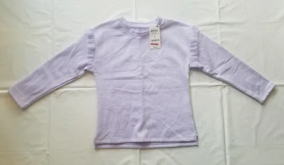 Epic Threads Little Girls' Lavender Glittered Ruffled Sleeve Sweater, Size 6 - Image 1 of 3