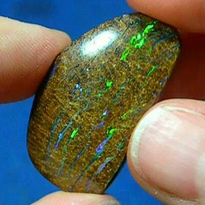 Schöne Farbstreifen 43ct natürlicher australischer massiver Yowah Boulder Opal * Video - Bild 1 von 1