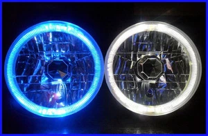Mazda RX2 RX3 RX4 RX5 RX7 808 929 121 BLUE LED Halo 7" Round headlights - Bild 1 von 3