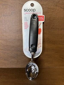 NEW Good Cook SCOOP Black Silver ICE CREAM Dinner PARTY Aluminum SUNDAE - Picture 1 of 2