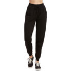 Women's Joggers Athletic Sweat Pants Walking Running Exercise Sport Gym Black L