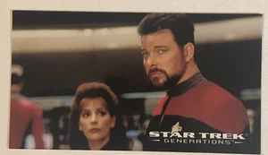 Tarjeta coleccionable Star Trek Generations Widevision #26 Jonathan Frakes Marina Sirtis - Imagen 1 de 2