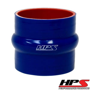 HPS 1-5/8" ID x 4" Long 4-ply Silicone Hump Coupler Hose Blue 41mm x 102mm - Bild 1 von 2