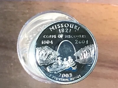 2003-S Missouri Statehood Silver Quarter DCAM Proof Lot of 8 Coins - Image 1 of 4