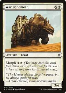 WAR BEHEMOTH X 4 N/M- KHANS OF TARKIR MAGIC THE GATHERING - Picture 1 of 1