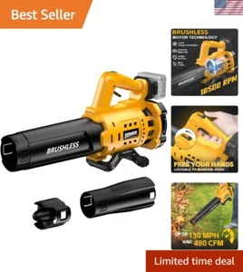 Akku Laubbläser für De-Walt 20V Max Akku, 480 CFM Elektrogebläse mit... - Bild 1 von 9