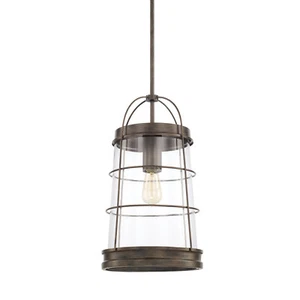 Capital Lighting Beaufort 1 Light 11" Pendant, Nordic Grey - 327412NG - Picture 1 of 2
