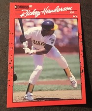 1990 Donruss Rickey Henderson error