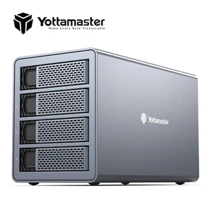 4 Bay External Hard Drive Enclosure USB3.0 for 2.5/3.5" SATA HDD SSD Case 72TB - Picture 1 of 10