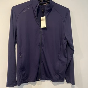 RLX Ralph Lauren Golf Full Zip Stretch Jacket Lightweight Navy Men's Size M $168 - Picture 1 of 8