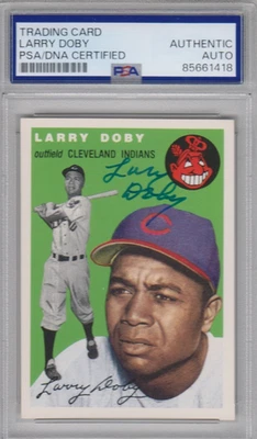 1994 Topps Archives 1954 #70 LARRY DOBY Cleveland Indians SIGNED PSA/DNA - Image 1 of 2