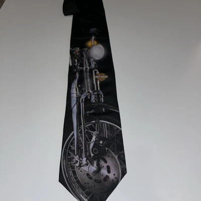 Corbata de motocicleta Harley Davidson de Ralph Marlin The Leading Edge hecha en EE. UU. Foto 1 de 4