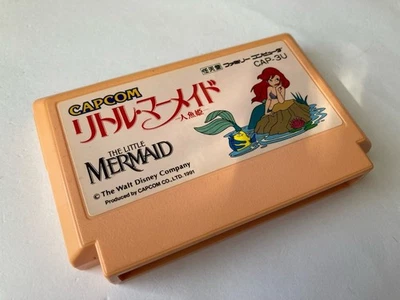 The Little Mermaid Nintendo Famicom FC In Stock CAPCOM 1991 Japan import - Image 1 of 3