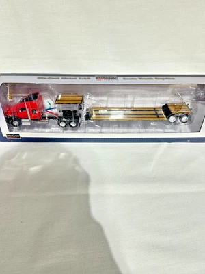 Massey Ferguson Kenworth T880 Semi w/ Fontaine Stepdeck By SpecCast 1/64th Scale - Image 1 of 4