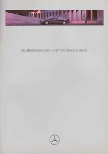 Catalogue Brochure Mercedes E 200-400 W124 07/1994 Pays Bas / Nederland - Picture 1 of 2
