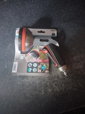 GARDENA 18317 PREMIUM Metal Water Gun Multi Sprayer - 5 Spray Patterns in 1 Head - Image 1 of 4