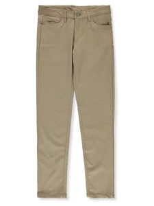 Galaxy Uniform Girls' Super Stretch Skinny Pants Color: khaki Size: junior 20 - Picture 1 of 1