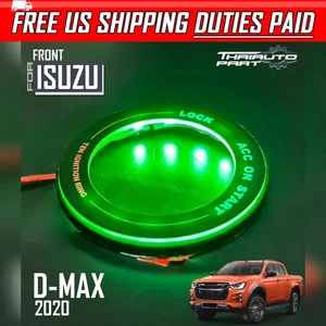 Kit Cablaggio Set Luce Anello Foro Chiave Accensione LED Verde per Isuzu D-Max 2019-2022  - Foto 1 di 8