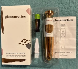 Glossmetics elektronisches elektrisches kabelloses Haarentfernungsgerät mit Akku offene Box - Bild 1 von 5
