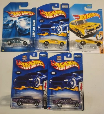 Lote de 5 Hot Wheels. Todos los 67 Pontiac GTO. All Stars 2007~Hippie Mobiles Foto 1 de 4